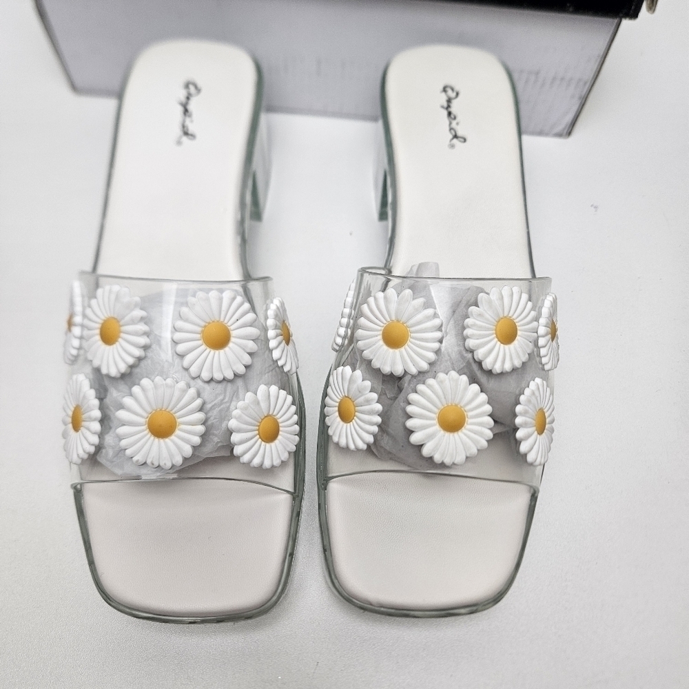 Daisies For Days Platform Mules Daisies Shoes - Picture 3 of 9